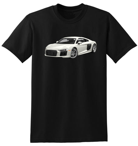 AUDI R8 V10 (WHITE) TSHIRT