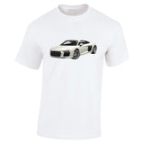 AUDI R8 V10 (WHITE) TSHIRT