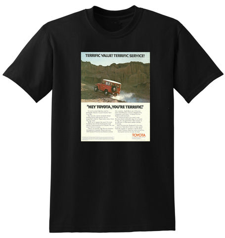 1976 TOYOTA LAND CRUISER CANADA AD TSHIRT