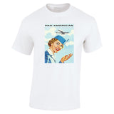 PAN AMERICAN PANAM STEWARDESS TRAVEL AD TSHIRT