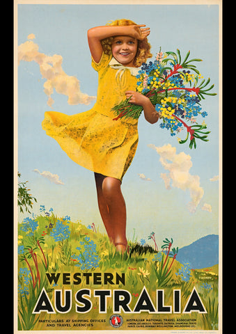 WESTERN AUSTRALIA TRAVEL AUSSIE AD ART PRINT POSTER