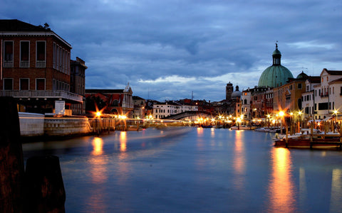 VENICE AT EVENING GICLEE CANVAS ART PRINT POSTER