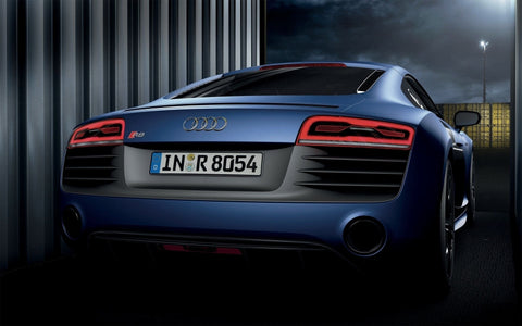 AUDI R8 V10 BACK VIEW ART PRINT POSTER