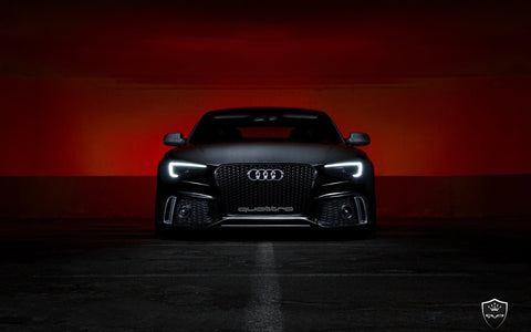 AUDI S5 BLACK ART PRINT POSTER