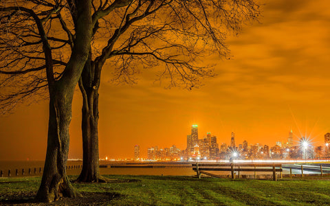 CHICAGO LAKE SHORE DRIVE GICLEE CANVAS ART PRINT POSTER