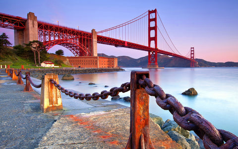 COAST GOLDEN GATE BRIDGE GICLEE CANVAS ART PRINT POSTER