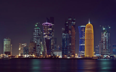 DOHA QATAR GICLEE CANVAS ART PRINT POSTER