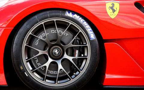 FERRARI 599 MICHELIN TYRES GICLEE CANVAS ART PRINT POSTER