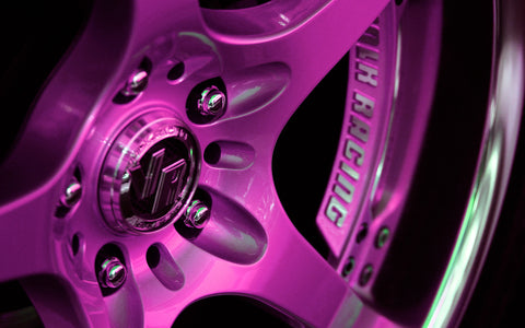 PINK RIMS GICLEE CANVAS ART PRINT POSTER