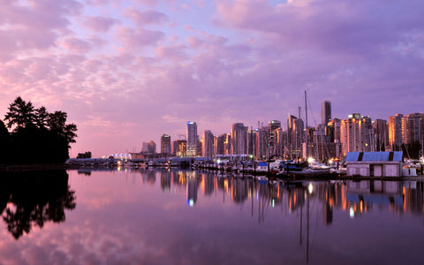 VANCOUVER HARBOR GICLEE CANVAS ART PRINT POSTER