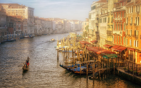 VENICE ITALY SUNRISE GICLEE CANVAS ART PRINT POSTER